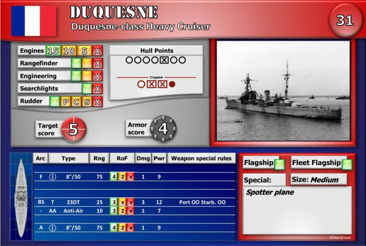 Duquesne-class Heavy Cruiser